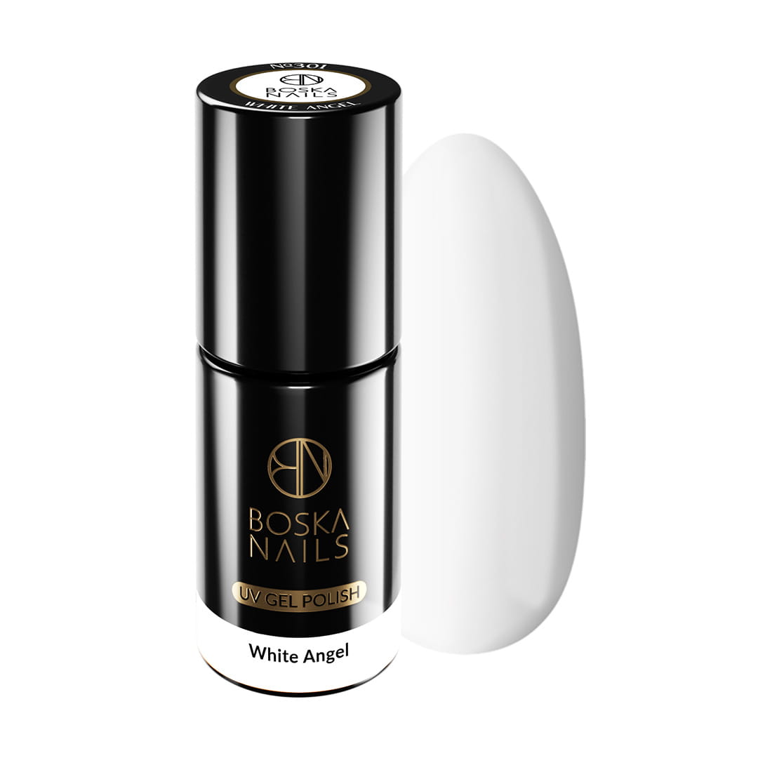 Lakier Hybrydowy Divine White Angel  no 301 Boska Nails  6 ml