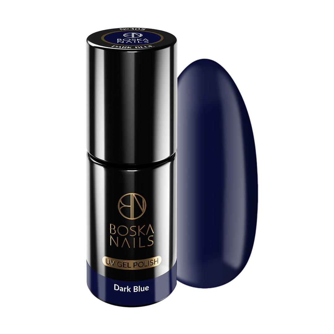 Lakier Hybrydowy Divine Dark Blue no 305 Boska Nails 6 ml
